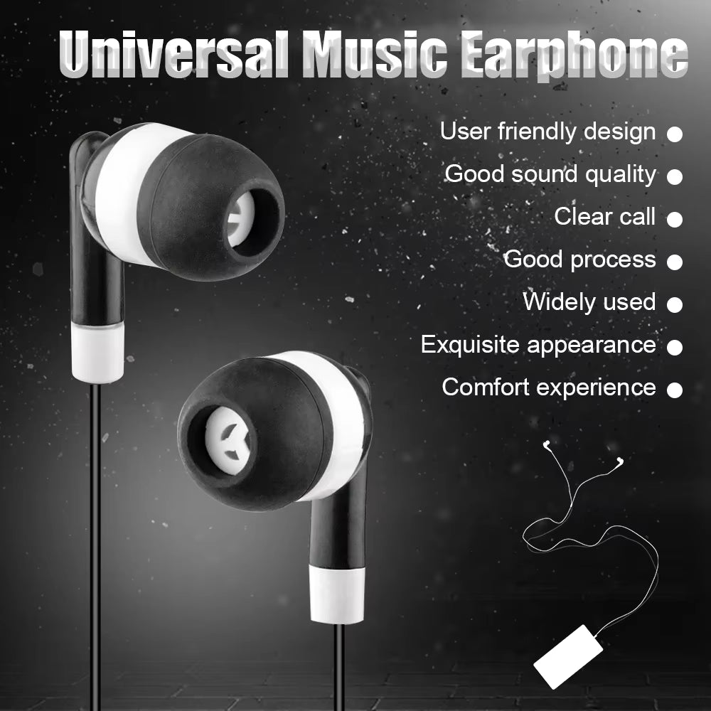 Universal 3.5Mm Stereo In-Ear Headphones Sport Music Noise Cancelling Wired Music Headset for Iphone Samsung Xiaomi Huawei PC